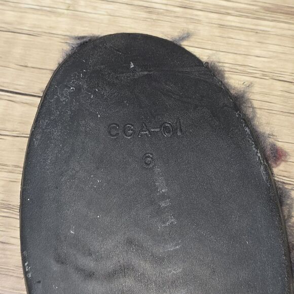 Tory Burch Amelie Women's Size 6.5 Gray Suede Shearling Fur Tall Boots - Picture 9 of 9